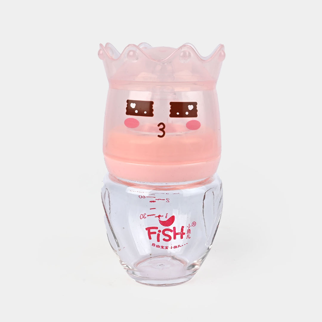 Fish Baby Glass Feeding Bottle 80Ml