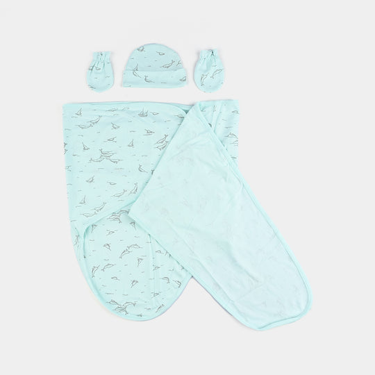 Infant Big Swaddle with Cap & Mittens