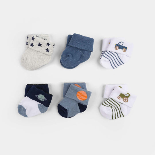 Baby Socks Set (6 Pairs) | 0-9M