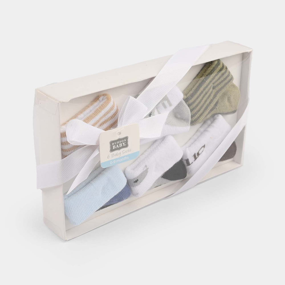Baby Socks Set (6 Pairs) | 0-9M