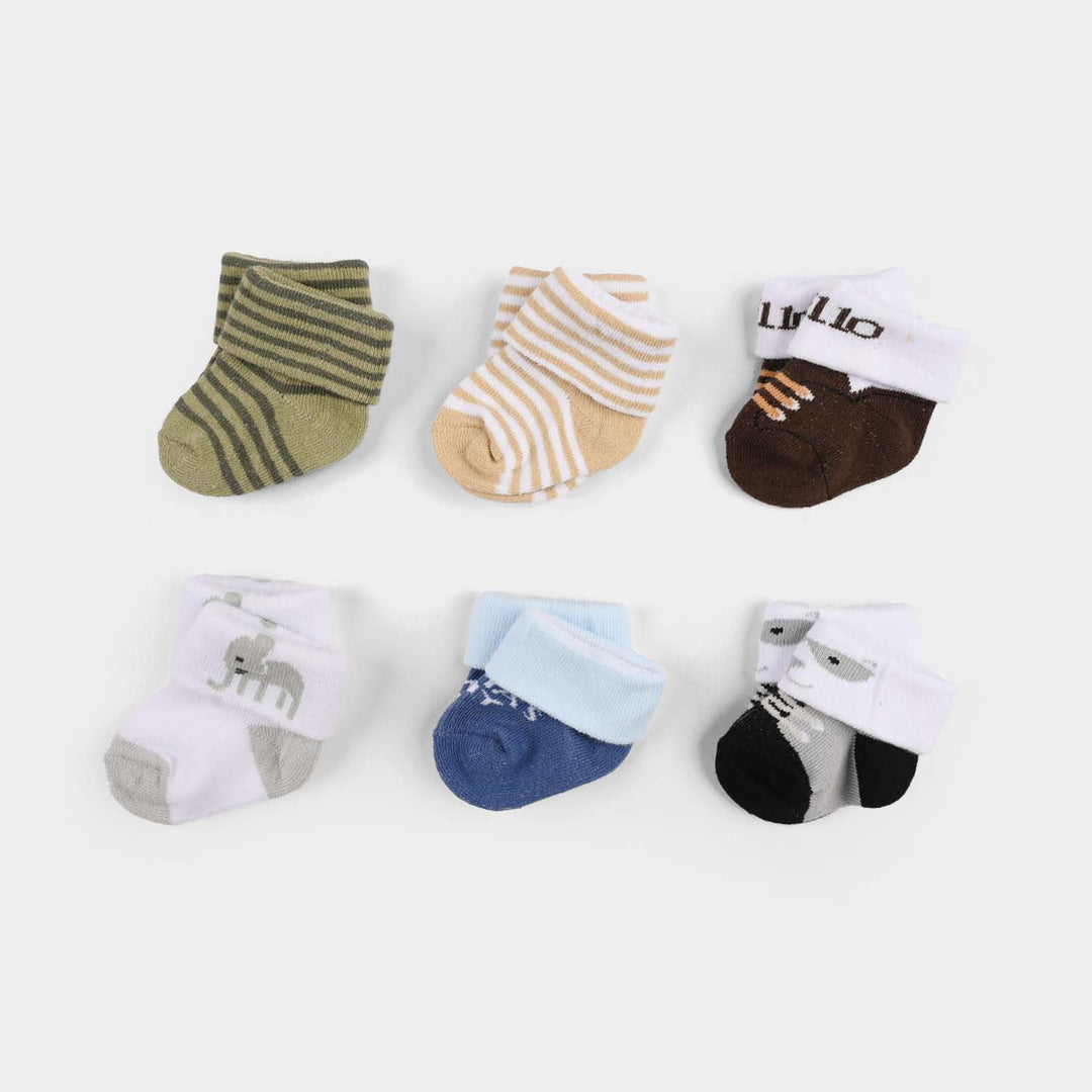Baby Socks Set (6 Pairs) | 0-9M