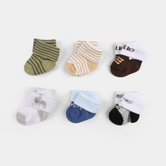 Baby Socks Set (6 Pairs) | 0-9M