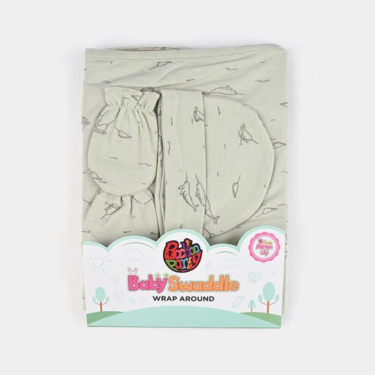 Infant Big Swaddle with Cap & Mittens