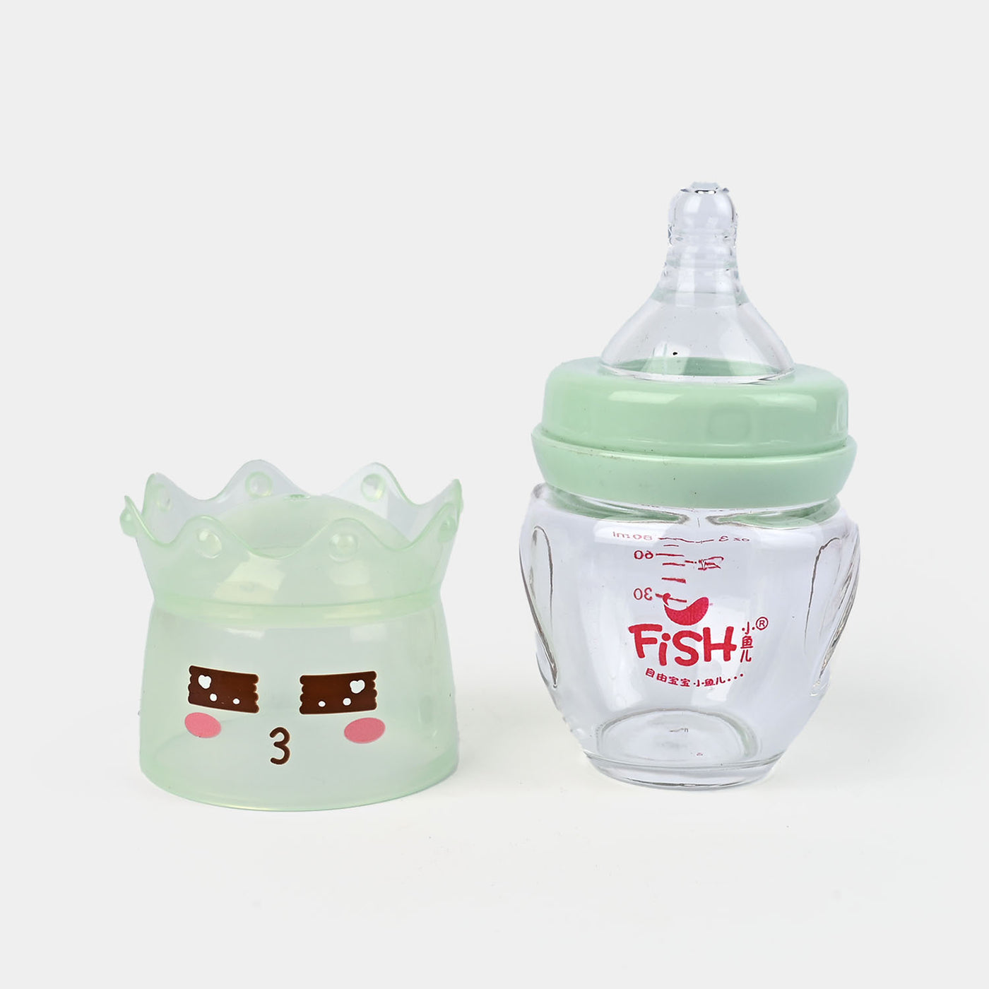 Fish Baby Glass Feeding Bottle 80Ml