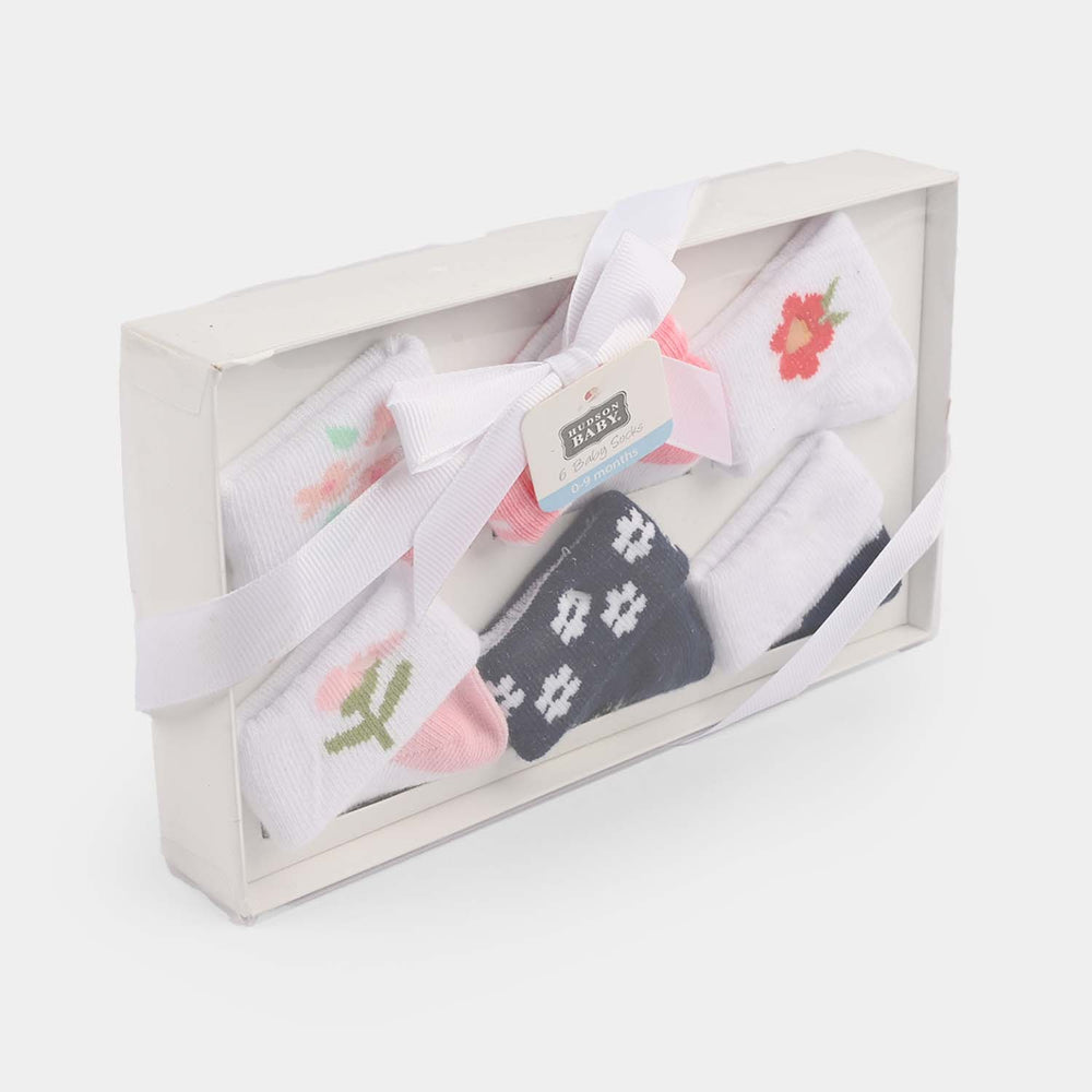 Baby Socks Set (6 Pairs) | 0-9M
