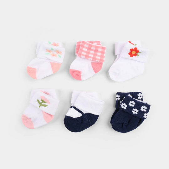 Baby Socks Set (6 Pairs) | 0-9M