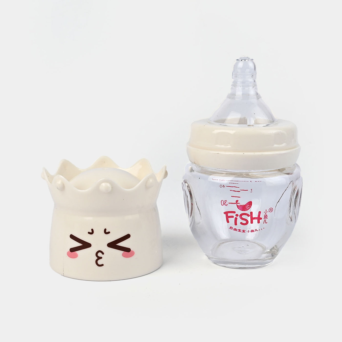 Fish Baby Glass Feeding Bottle 80Ml