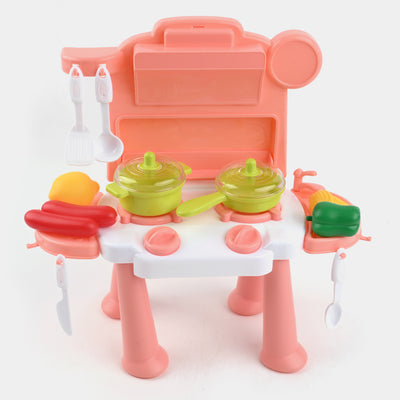 Kitchen Set With Food For Kids