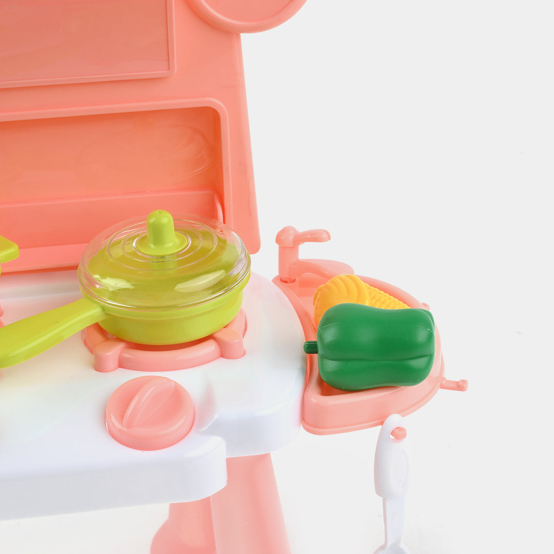 Kitchen Set With Food For Kids