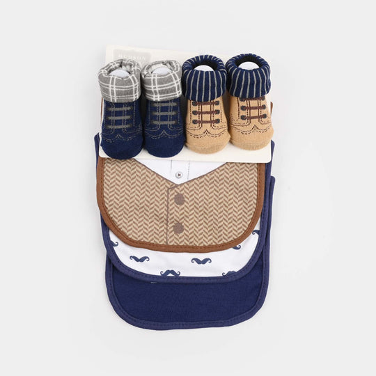 Baby Bib & Socks Set