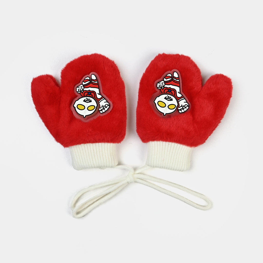 Kids Winter Warm Gloves With Light