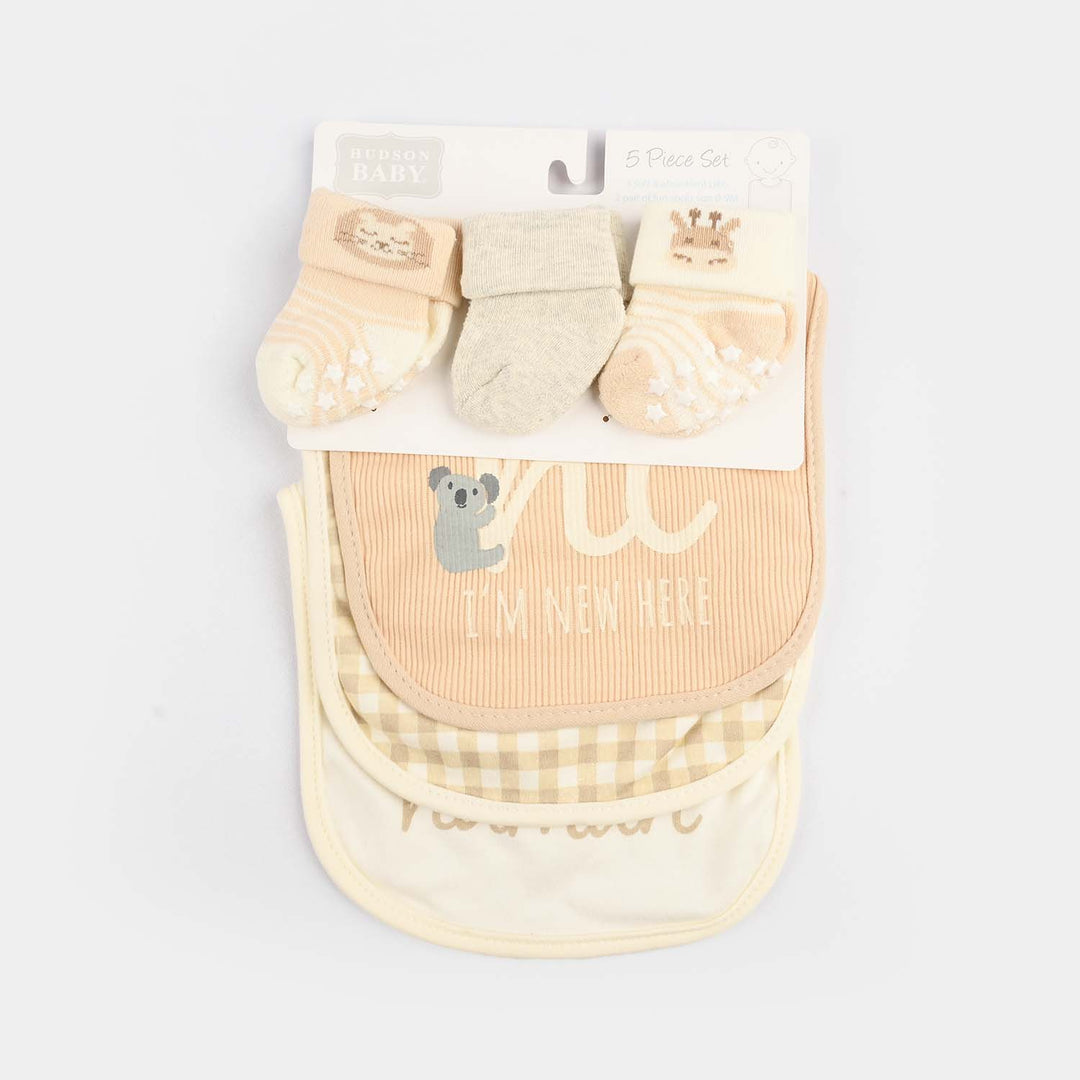 Baby Bib & Socks Set