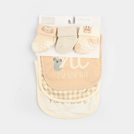 Baby Bib & Socks Set