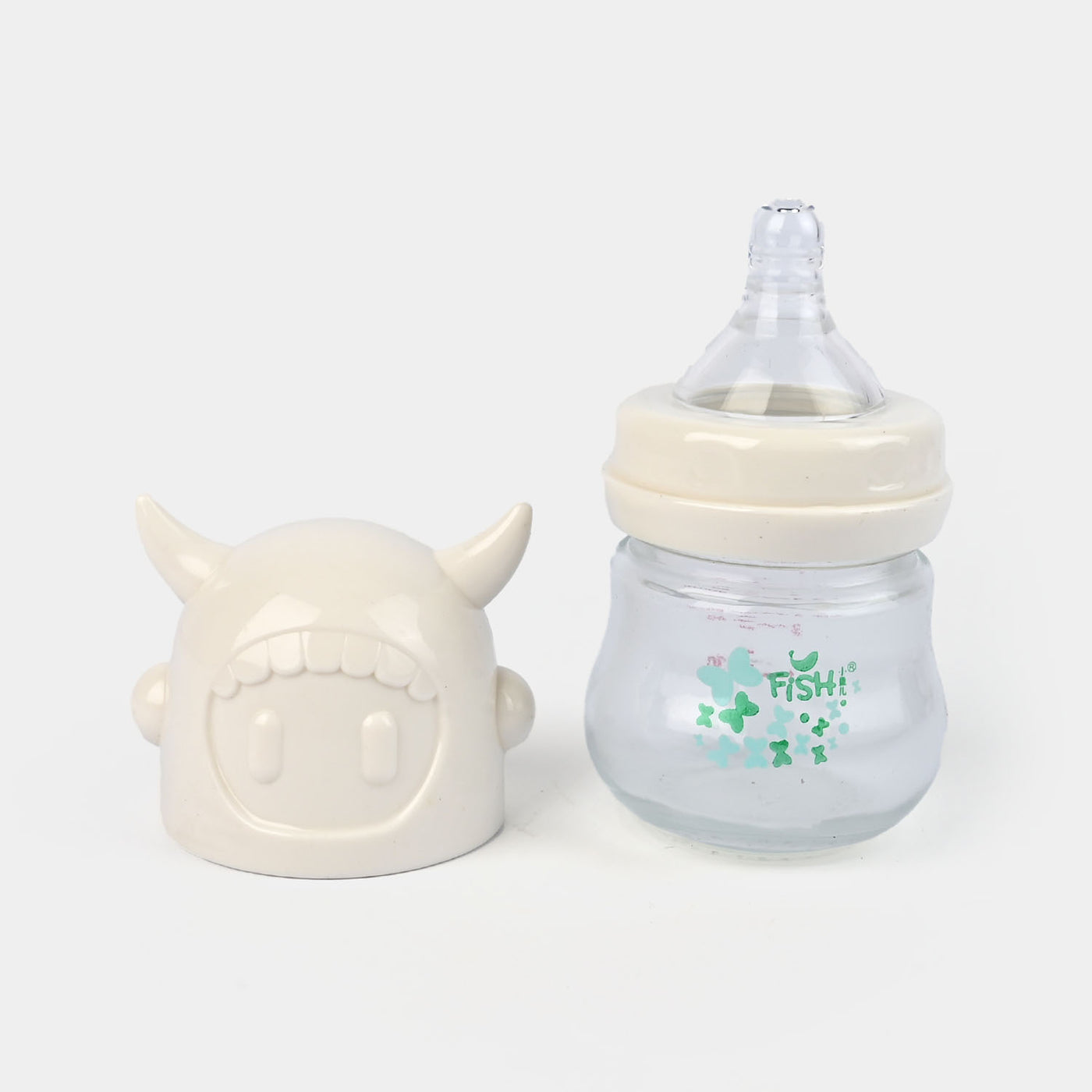 Fish Baby Glass Feeding Bottle 80Ml