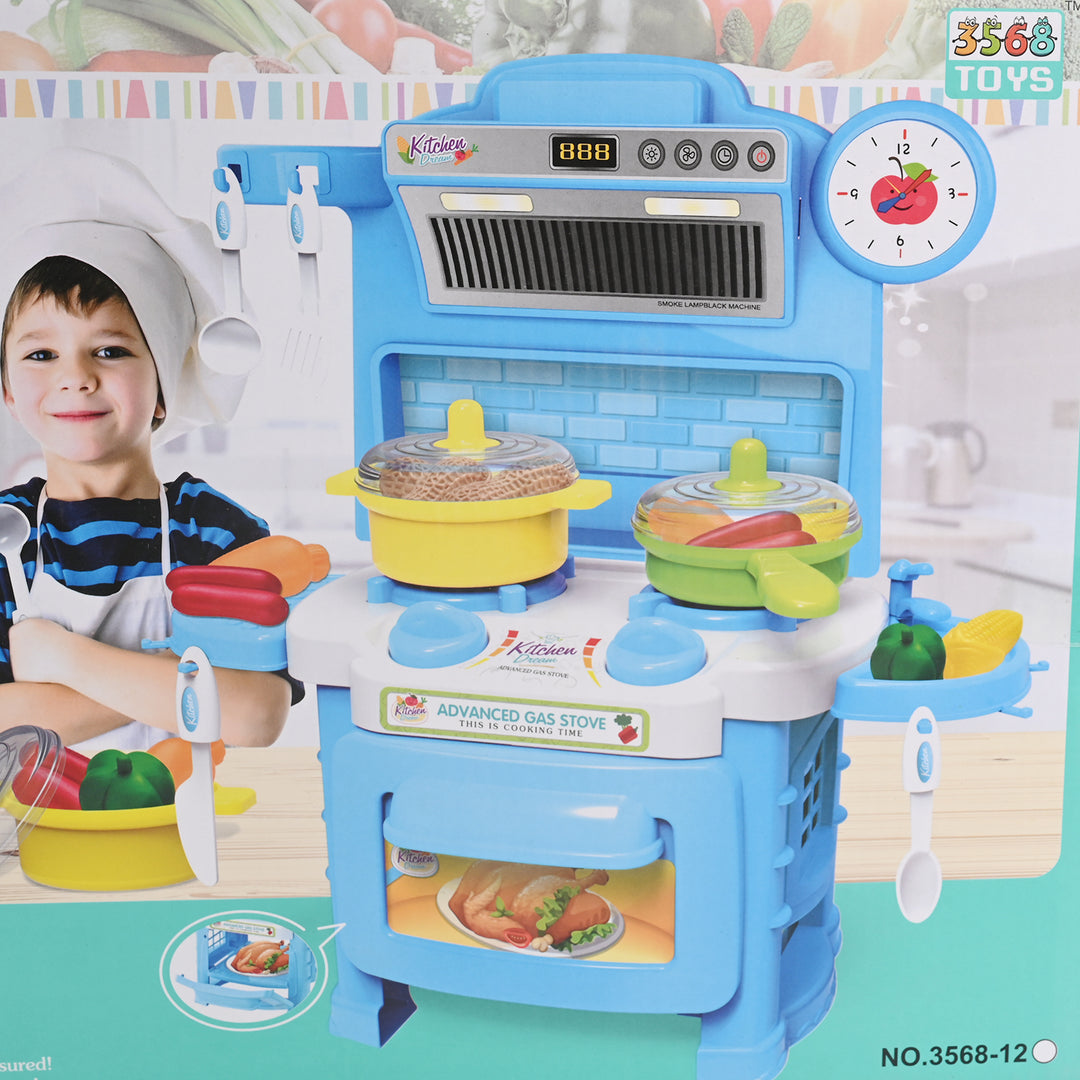 Kitchen Set With Food For Kids