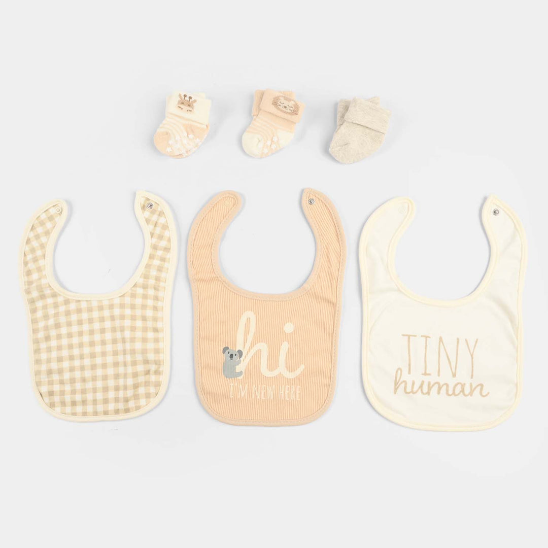 Baby Bib & Socks Set