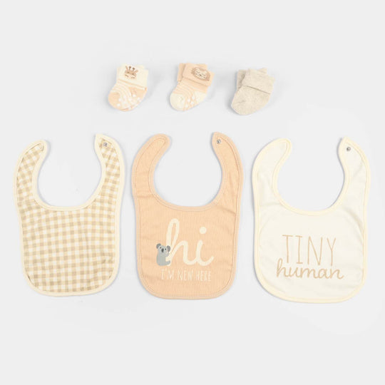 Baby Bib & Socks Set
