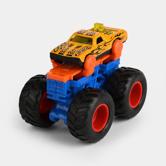 Alloy With Action Large Wheel Car