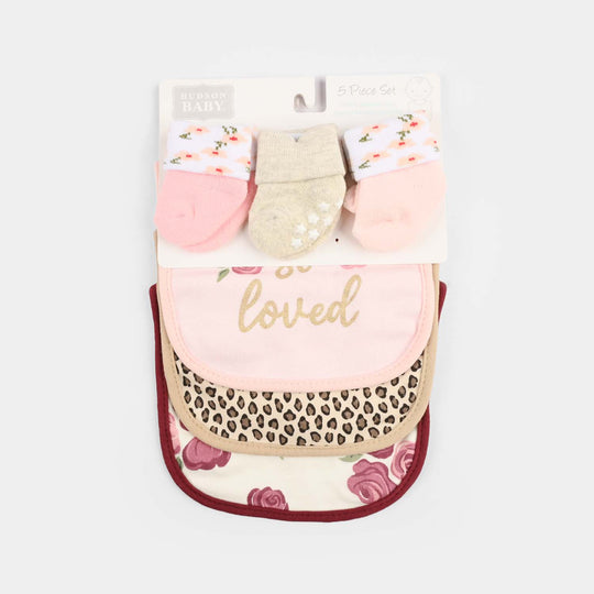 Baby Bib & Socks Set