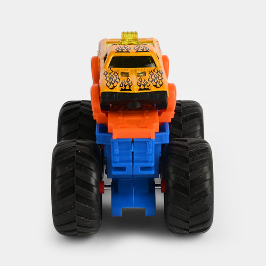 Alloy With Action Large Wheel Car