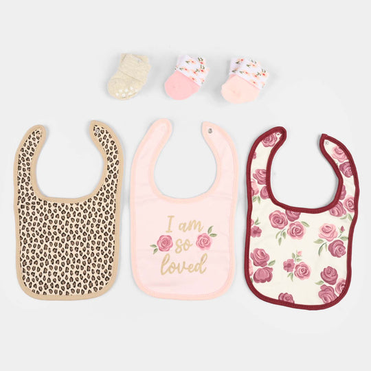 Baby Bib & Socks Set