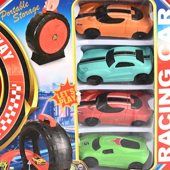 Runway Racing Car Playset For Kids