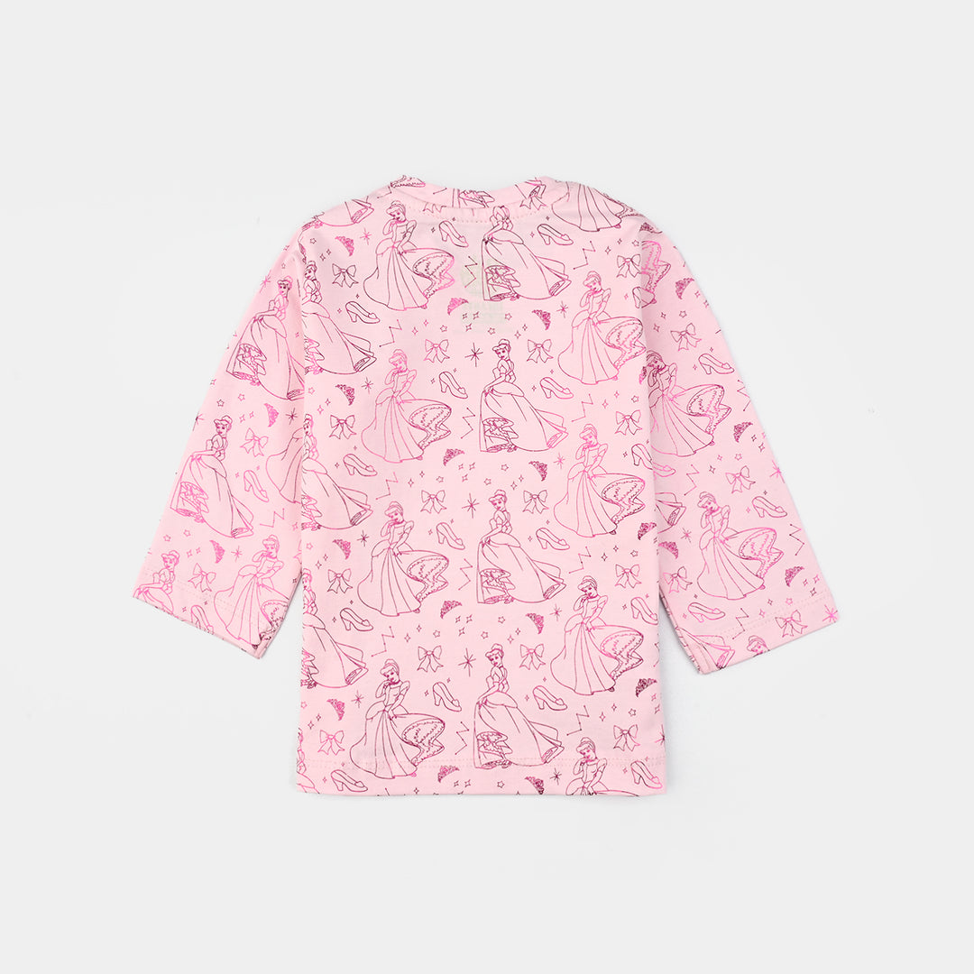 Infant Girls Lycra Jersey T-Shirt-Pink