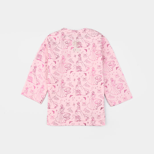 Infant Girls Lycra Jersey T-Shirt-Pink