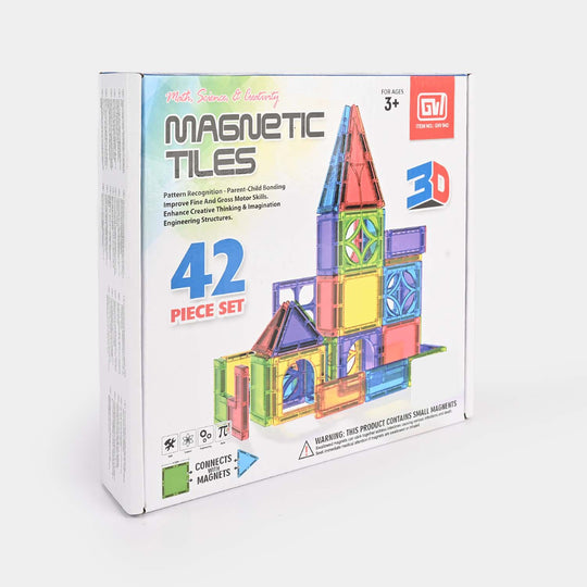 Educational Play Set 42-piece set of Magnetic Tiles
