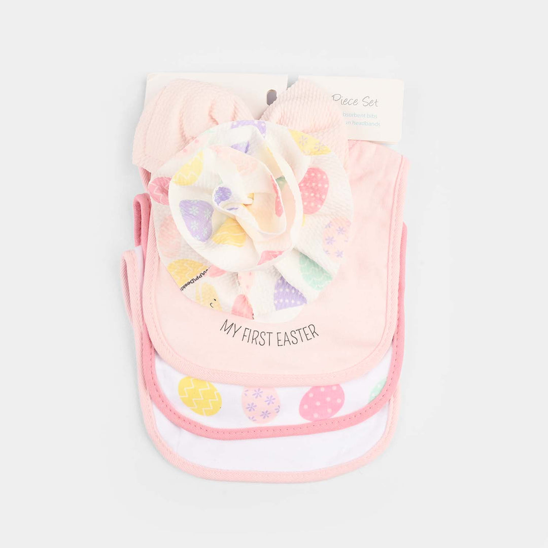 Baby Bib & Headband Set
