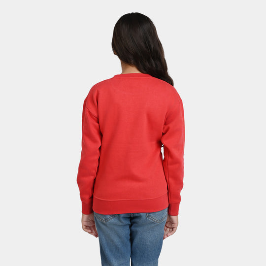 Girls Fleece Sweatshirt Hogwarts-F.Scarlet