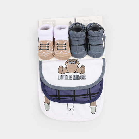 Baby Bib & Socks Set