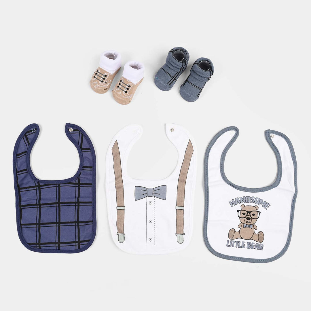 Baby Bib & Socks Set