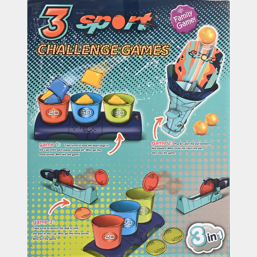 3 Sport Challenge Games – Action-Packed Outdoor & Indoor Activity Set