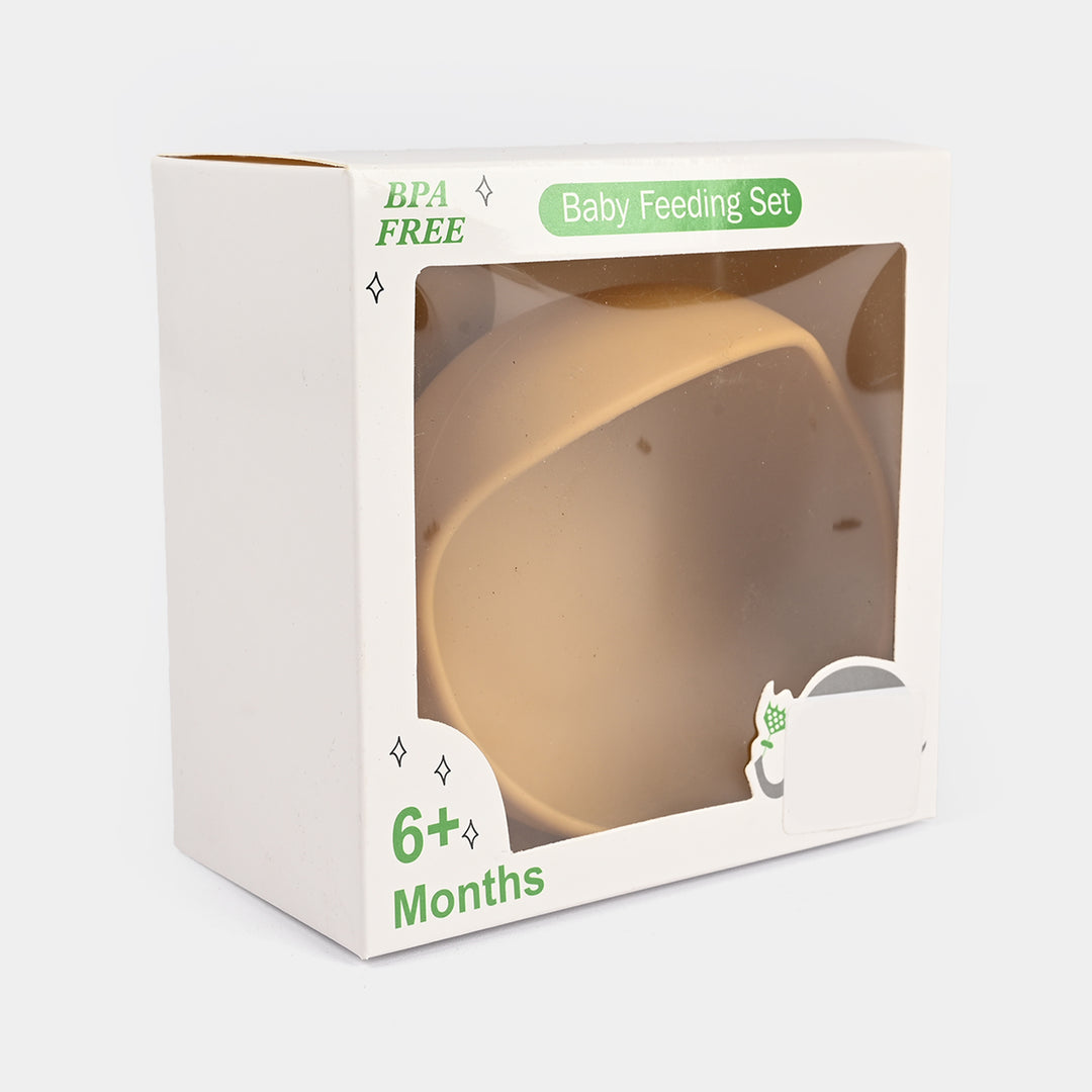 Silicone Feeding Bowl with  Spoon