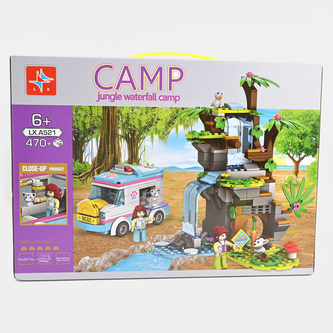 Jungle Camp Puzzle Blocks 470Pcs Set For Kids