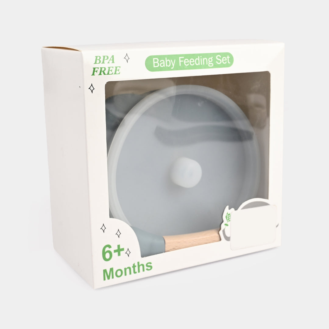 Silicone Feeding Bowl with  Spoon