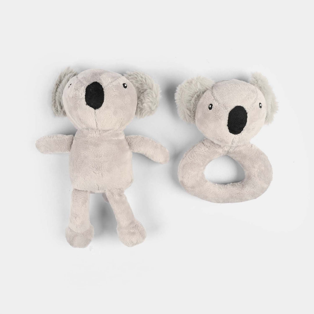 2-Piece Baby Security Blanket Toy Set