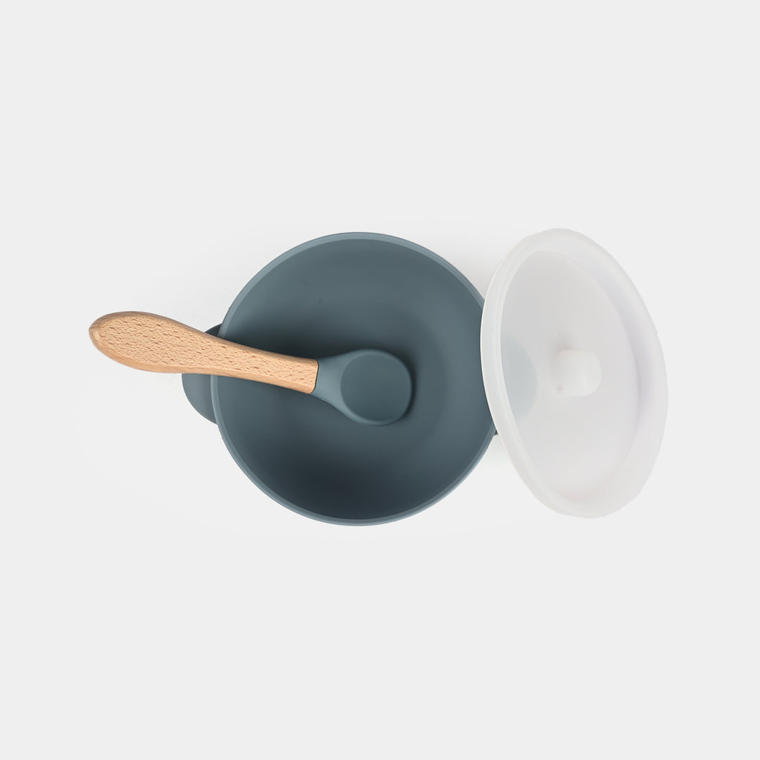 Silicone Feeding Bowl with  Spoon
