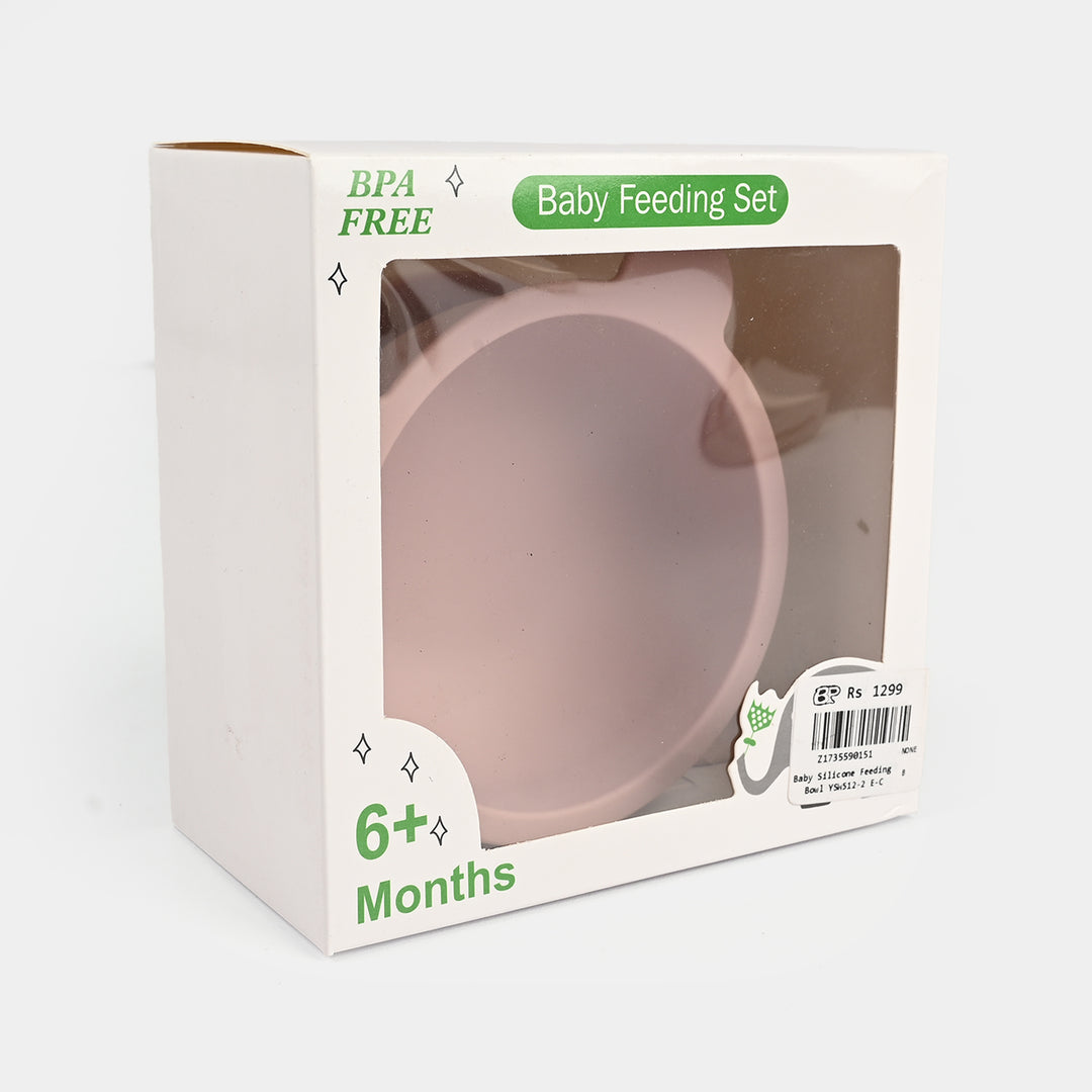 Silicone Feeding Bowl with  Spoon