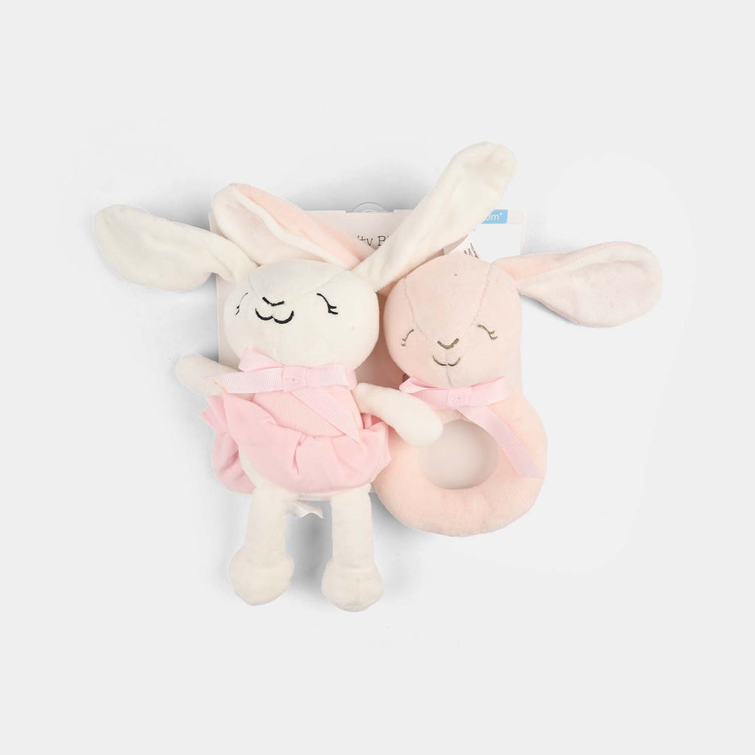 2-Piece Baby Security Blanket Toy Set