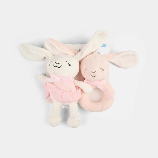 2-Piece Baby Security Blanket Toy Set
