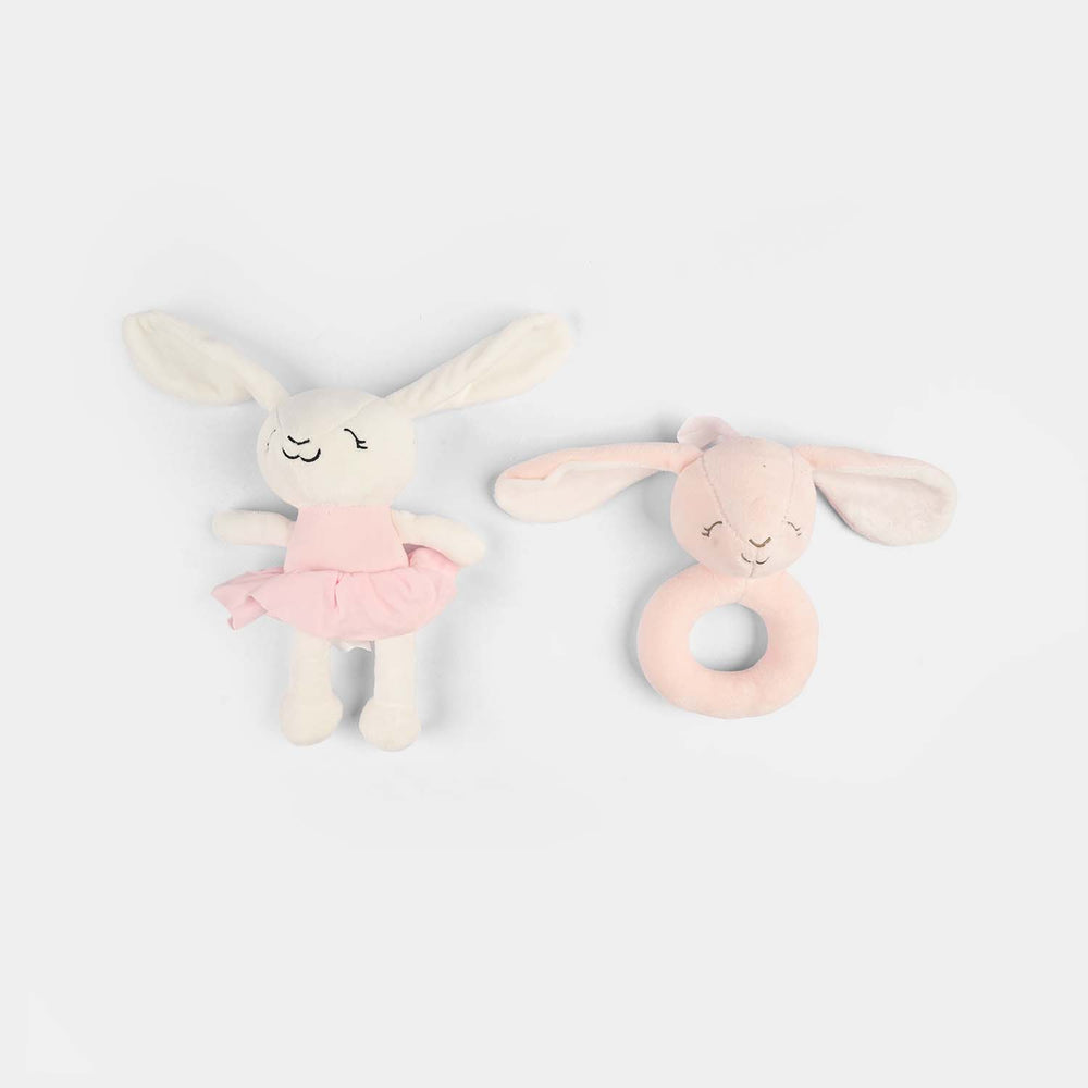 2-Piece Baby Security Blanket Toy Set
