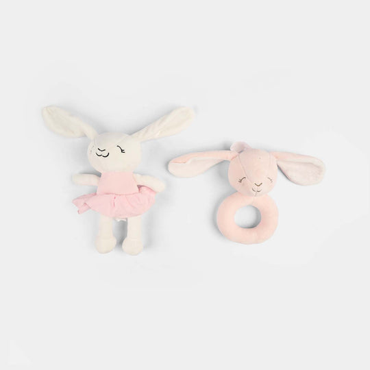 2-Piece Baby Security Blanket Toy Set