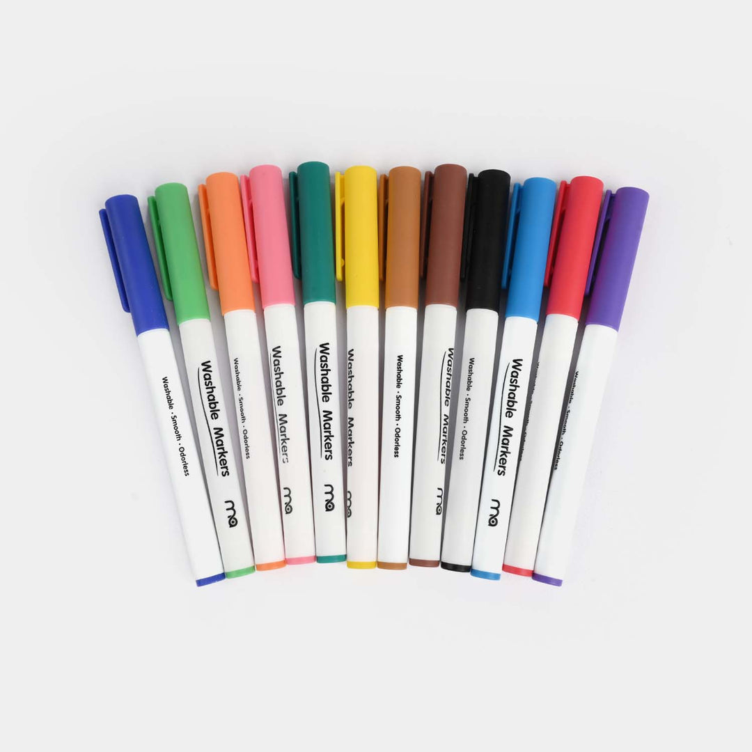 Washable Markers Set (12 Colors)