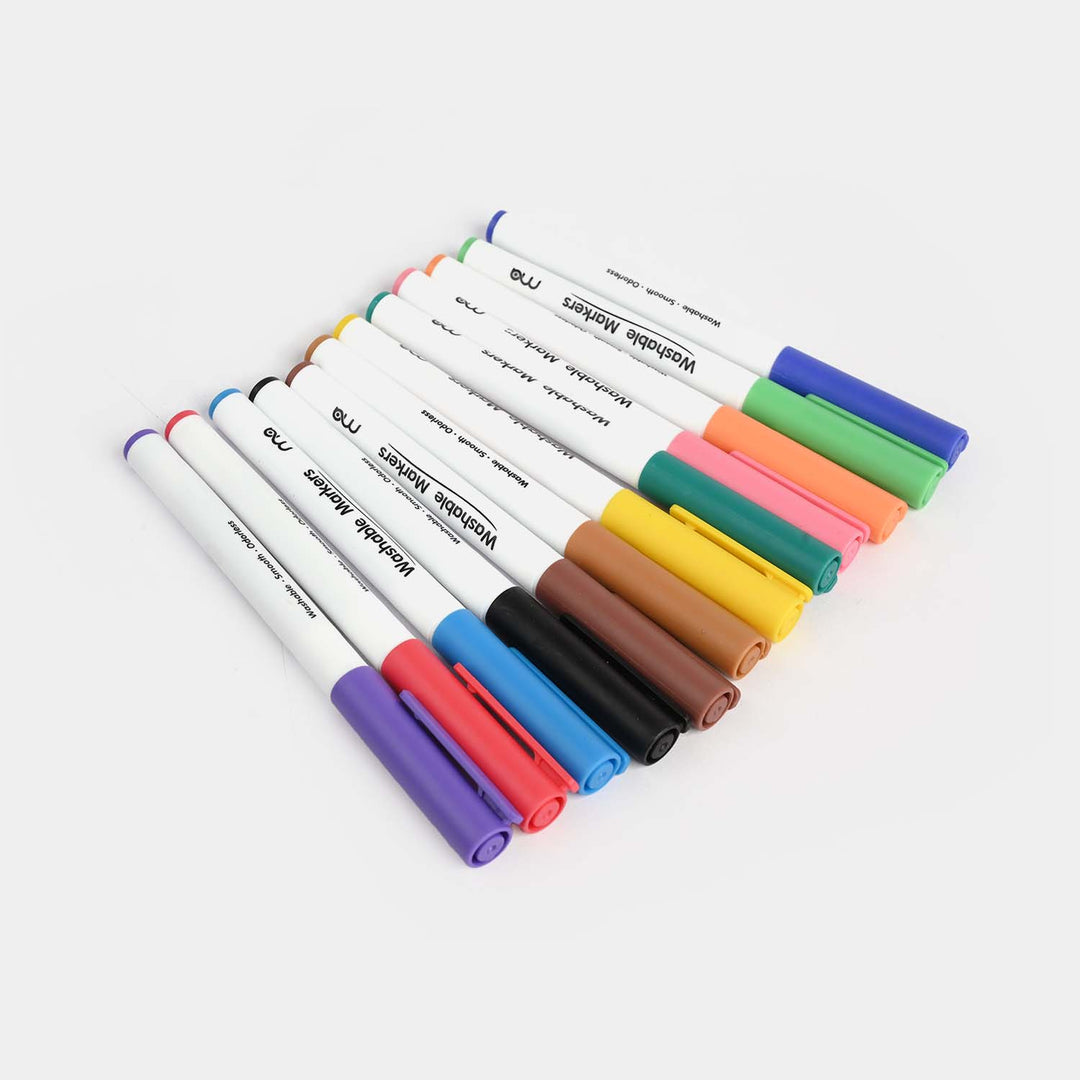 Washable Markers Set (12 Colors)