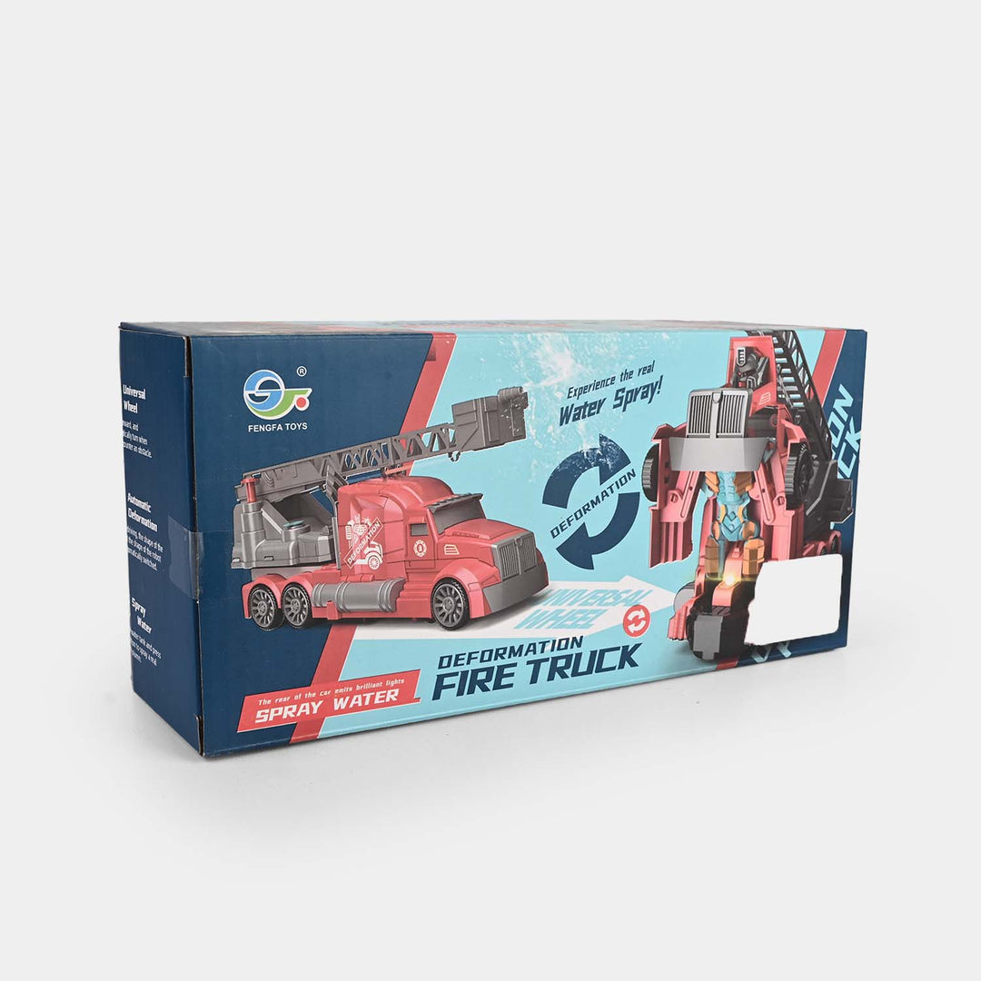 Deformation Fire Truck with Light & Sound
