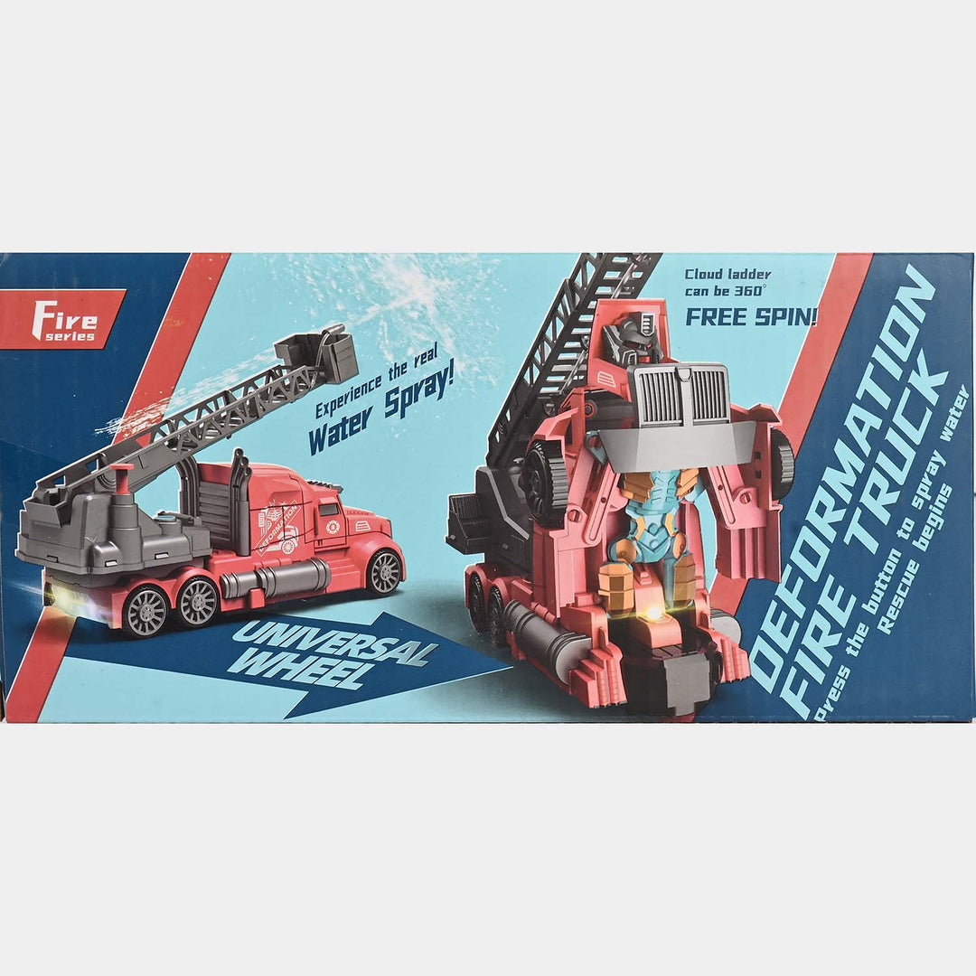Deformation Fire Truck with Light & Sound