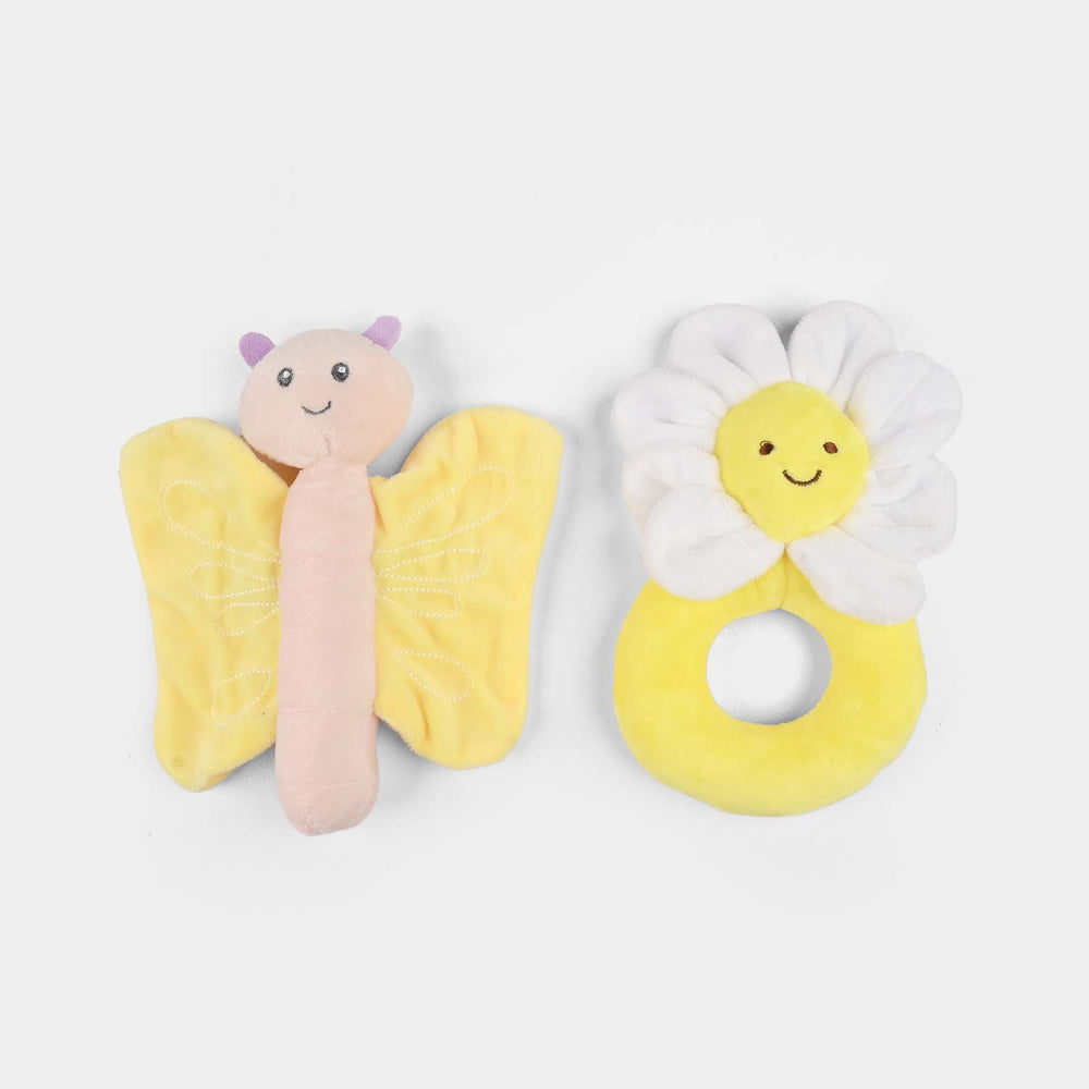 2-Piece Baby Security Blanket Toy Set