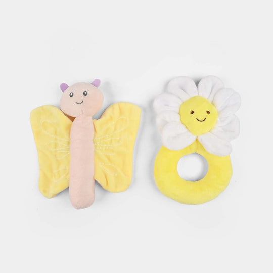 2-Piece Baby Security Blanket Toy Set
